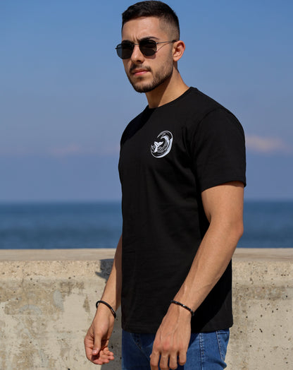 Seascape Tee in Black