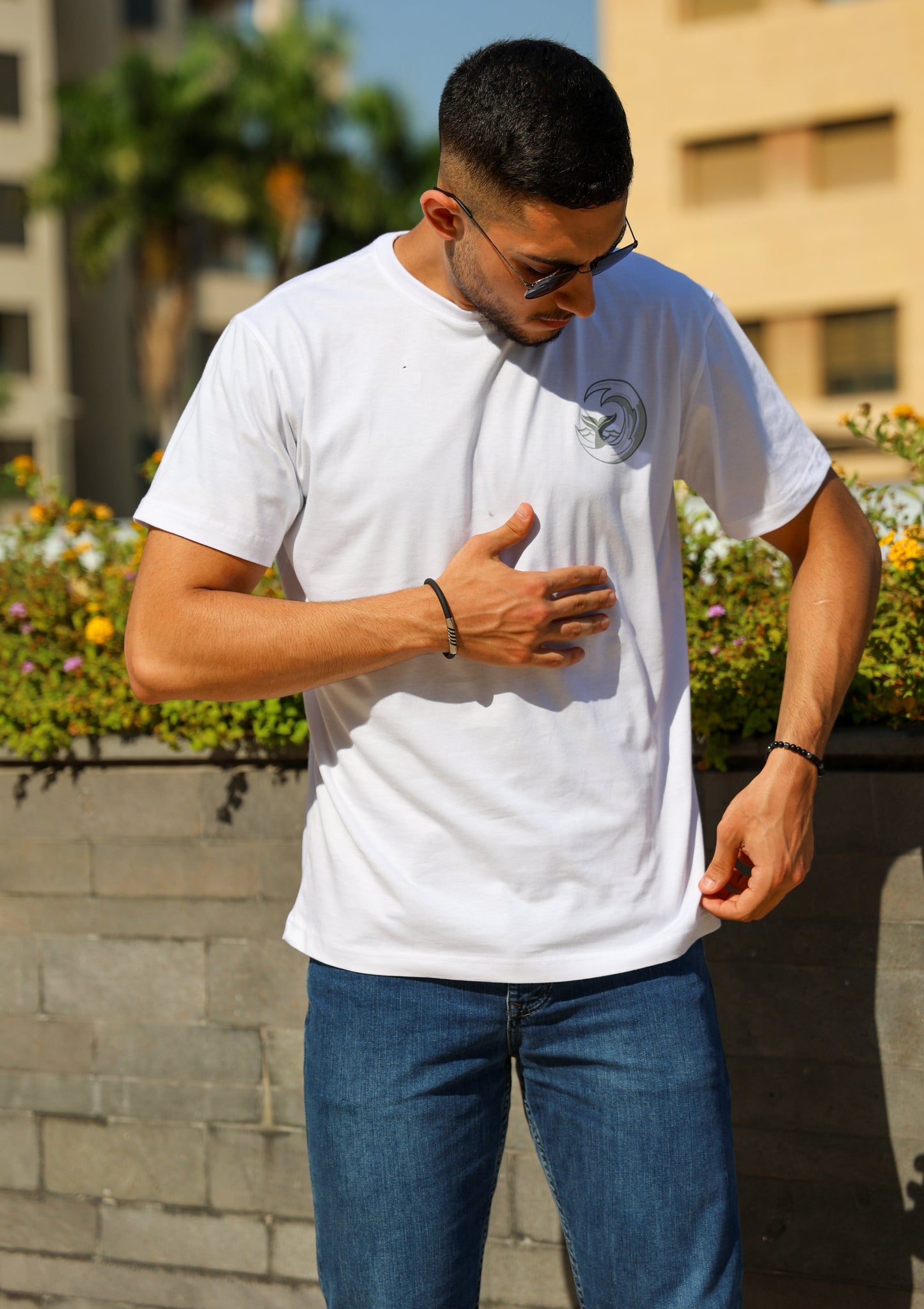 Seascape Tee in White