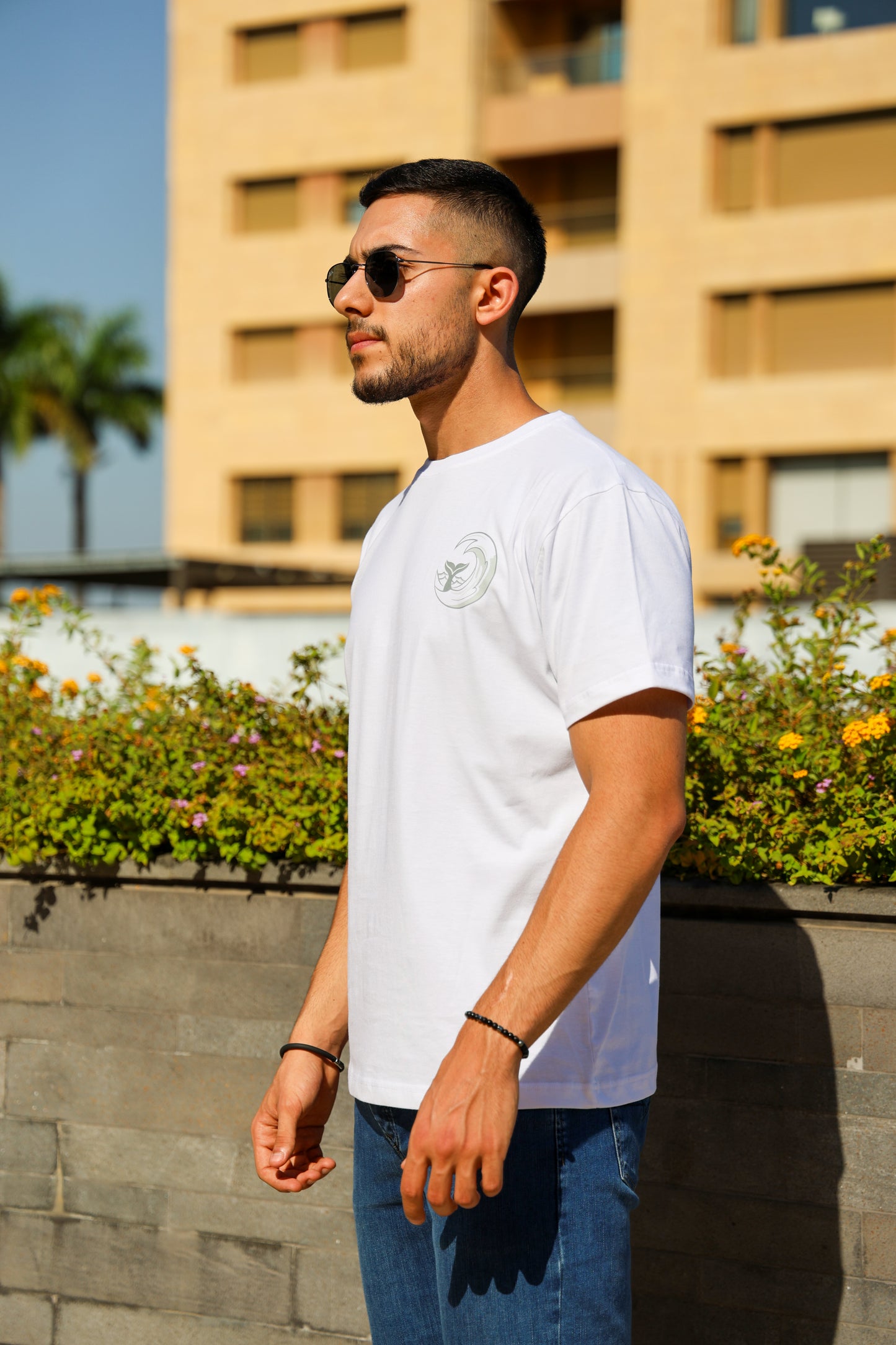 Seascape Tee in White