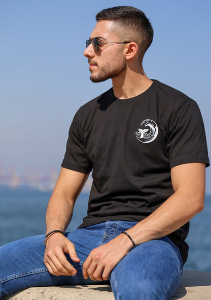 Seascape Tee in Black